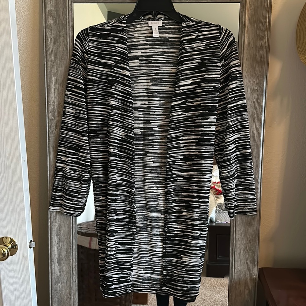 🖤 Chicos Cardigan. EUC. Chicos size 1/US size M.
